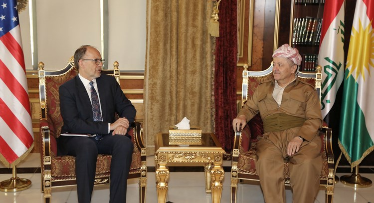 President Barzani with  usa Ambassador