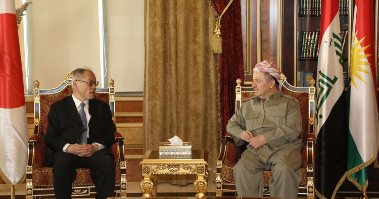 President Barzani with japan Ambassador (1)