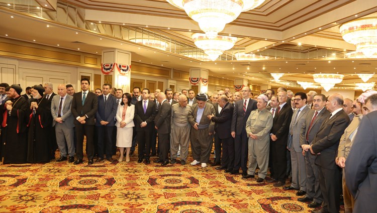President Barzani in ceremony of USA independence day.2