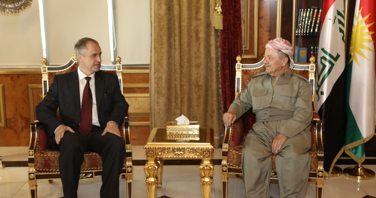 president Barzani with   Qunels of the Czech in Erbil