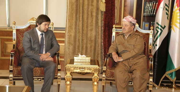 President Barzani  with  Russia's oll Deputy Minister 1