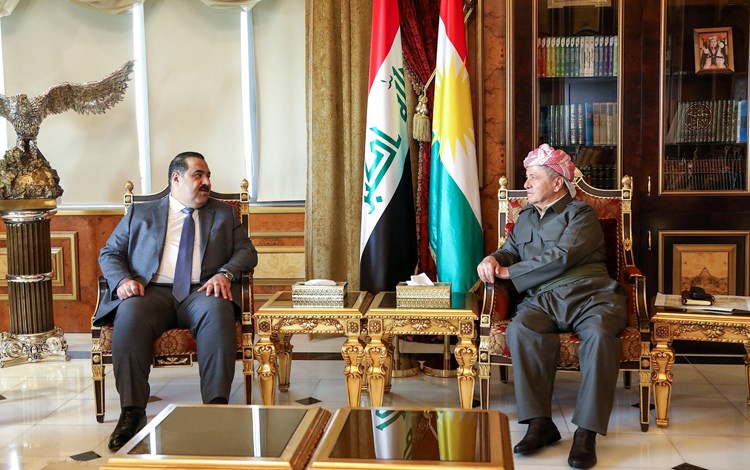 سەرۆک بارزانی و موسەنا سامەڕائی.JPG