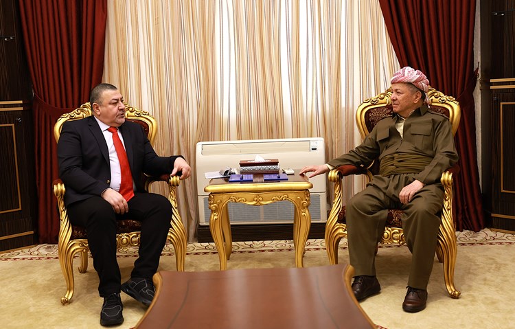 سەرۆک بارزانی و ئاراس حەبیب.JPG